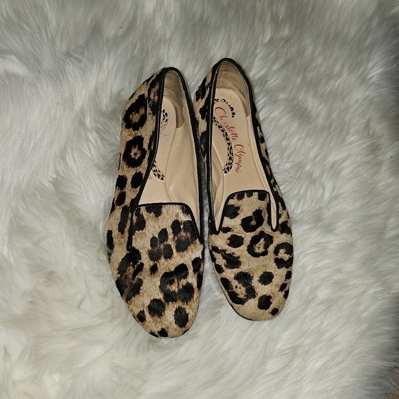CHARLOTTE olympia Women's Leopard Print Ballet Flats sz 36=6 - Picture 1 of 10